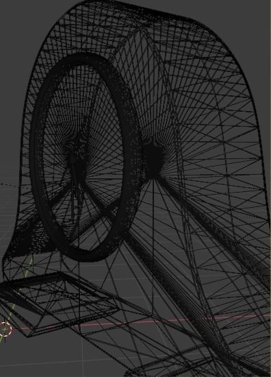 Vintage desk clock Low-poly 3D model_11