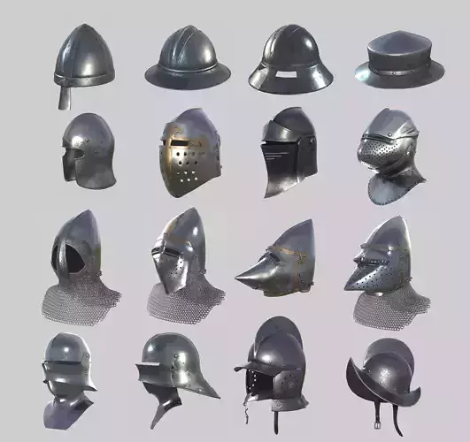 Medieval Helmets collection 