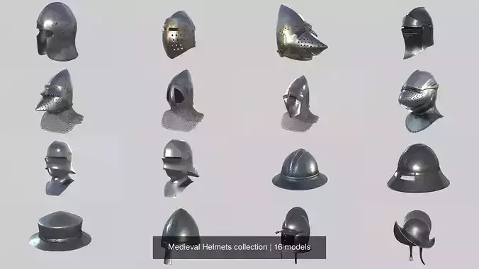 Medieval Helmets collection