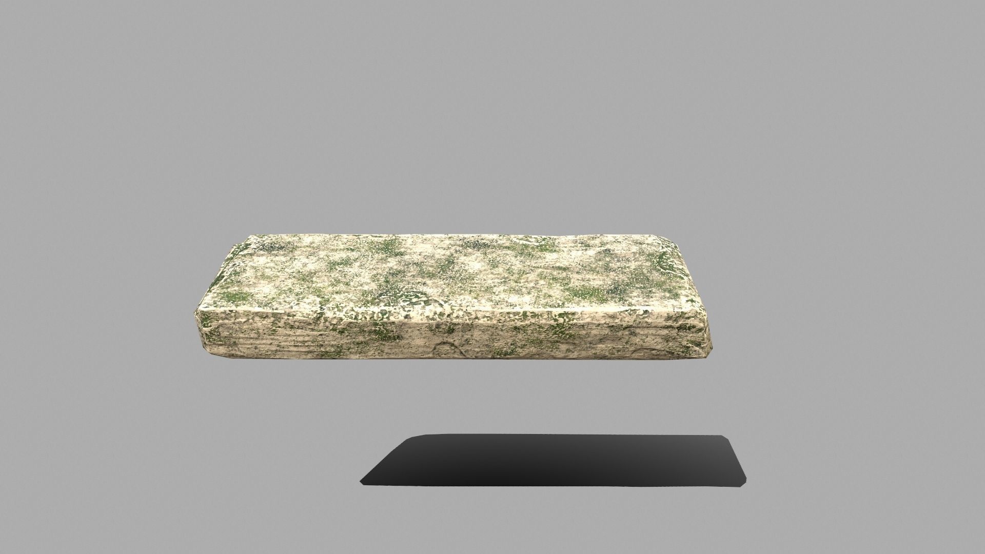 Wood Set stone column Low-poly 3D model_14