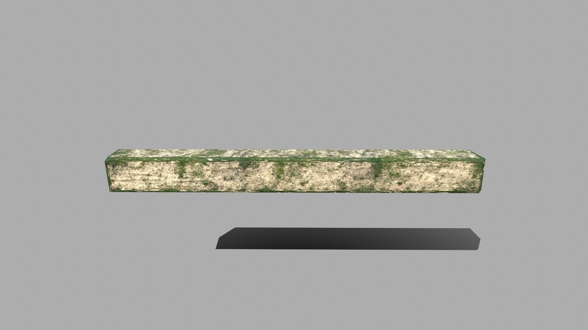 Wood Set stone column Low-poly 3D model_16