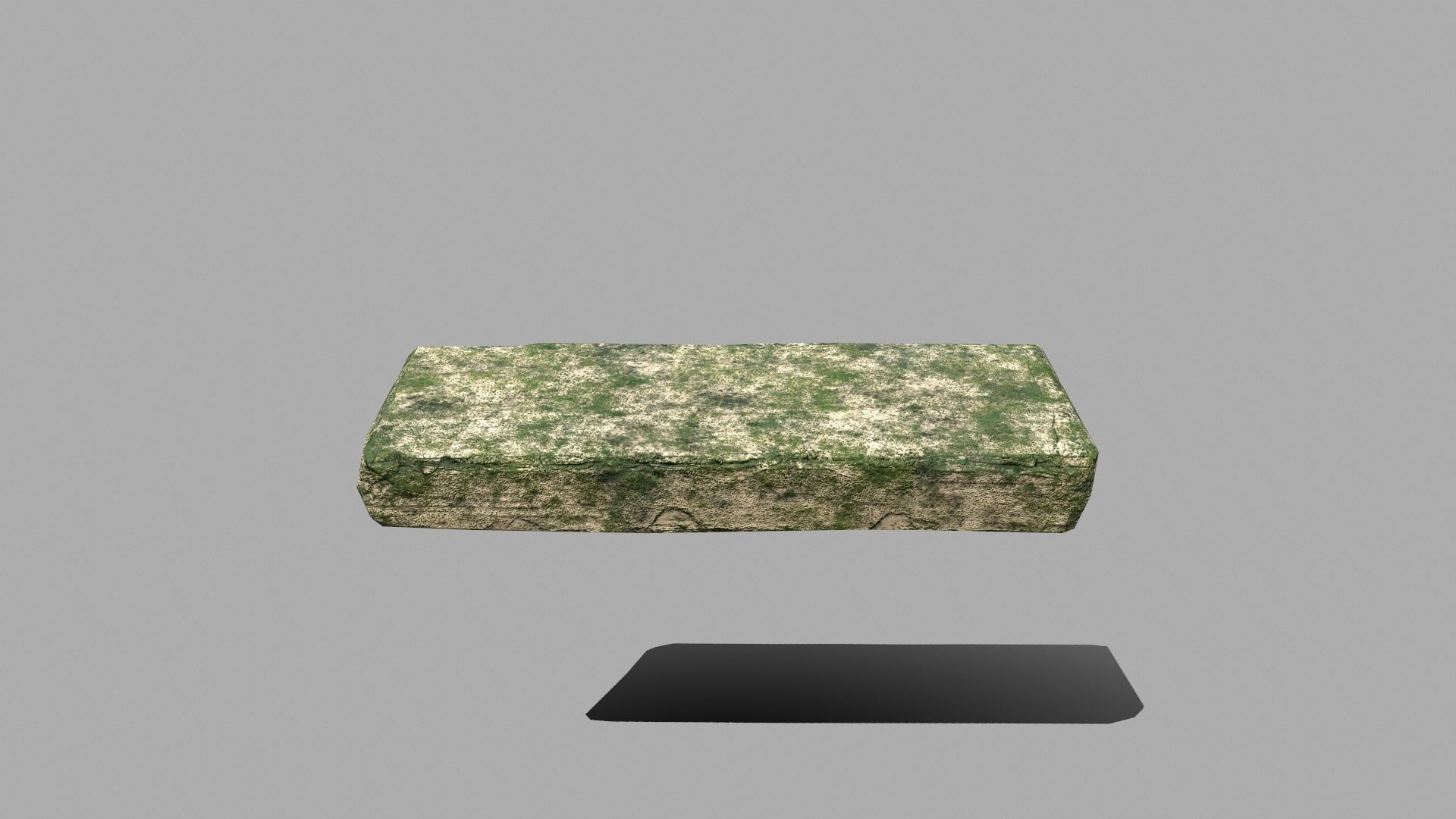 Wood Set stone column Low-poly 3D model_13