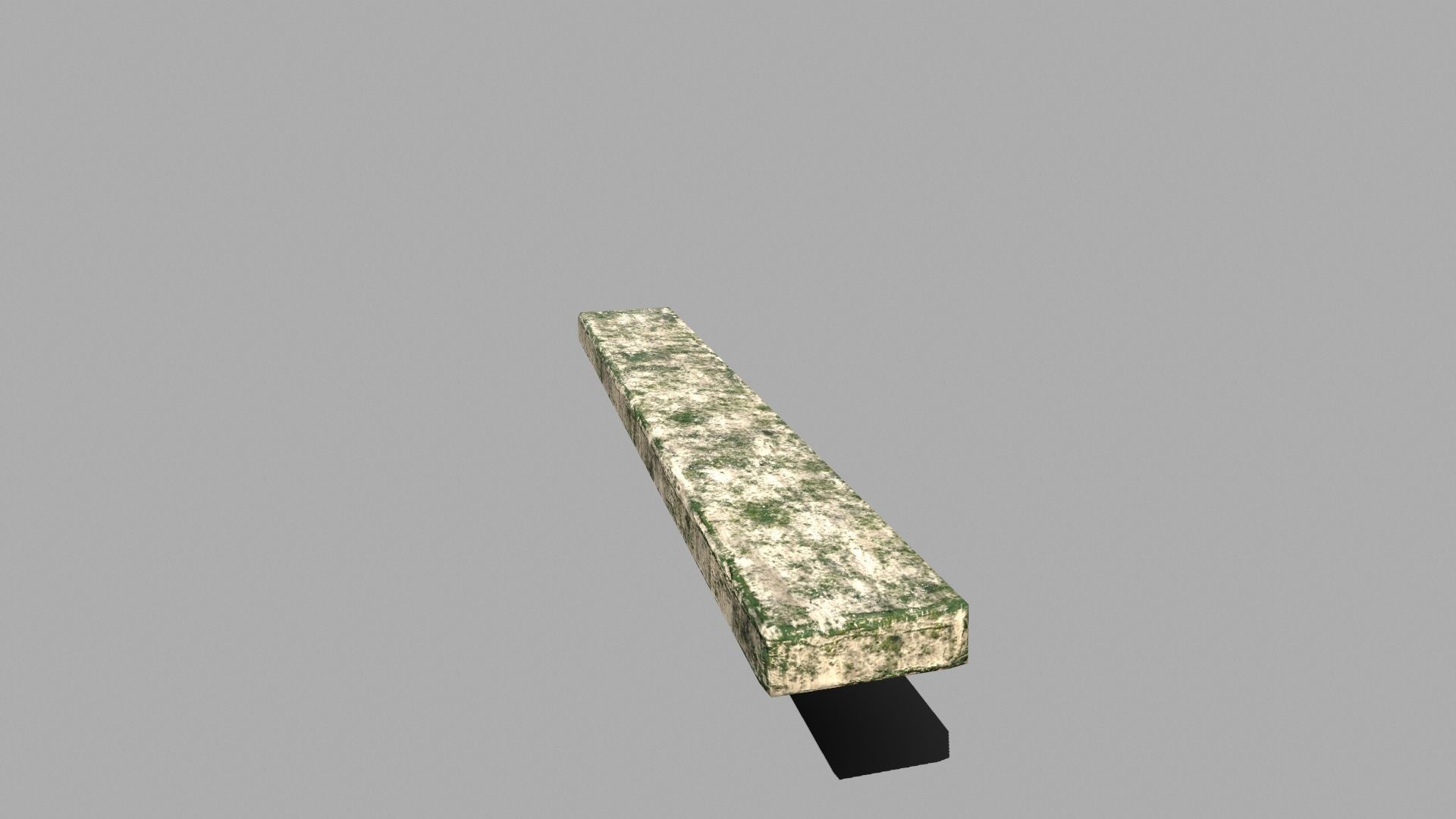 Wood Set stone column Low-poly 3D model_17