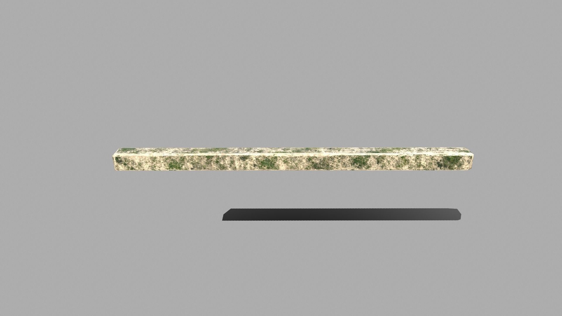Wood Set stone column Low-poly 3D model_18
