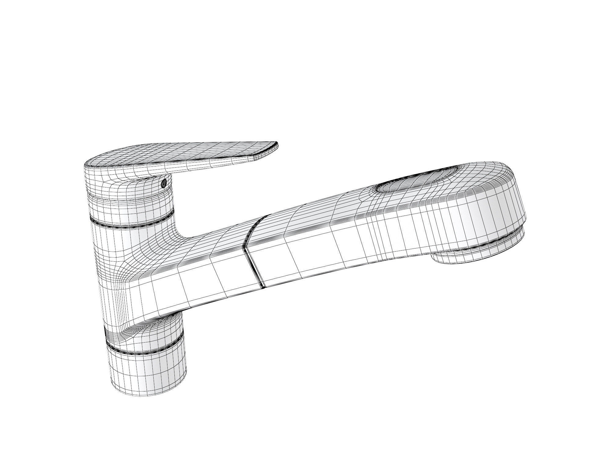 Kitchen Faucet 3D model_5