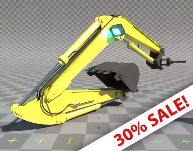 Digger-excavator  arm and claw or bucket