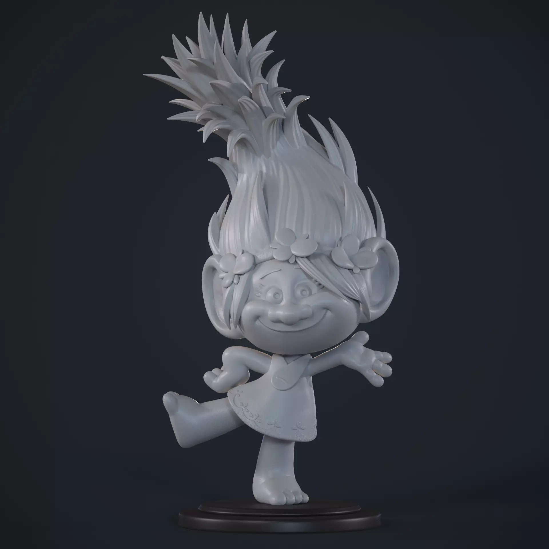 Poppys - Movie Trolls - FanArt 3D model 3D printable | CGTrader