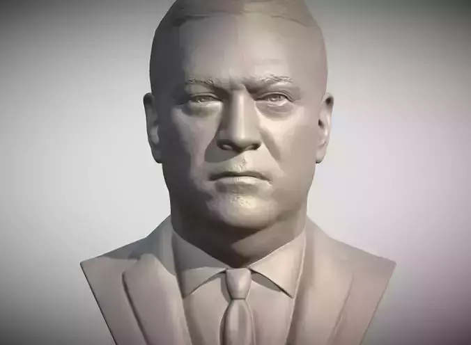 Mike Pompeo bust 3D printing ready stl obj formats 3D print model
