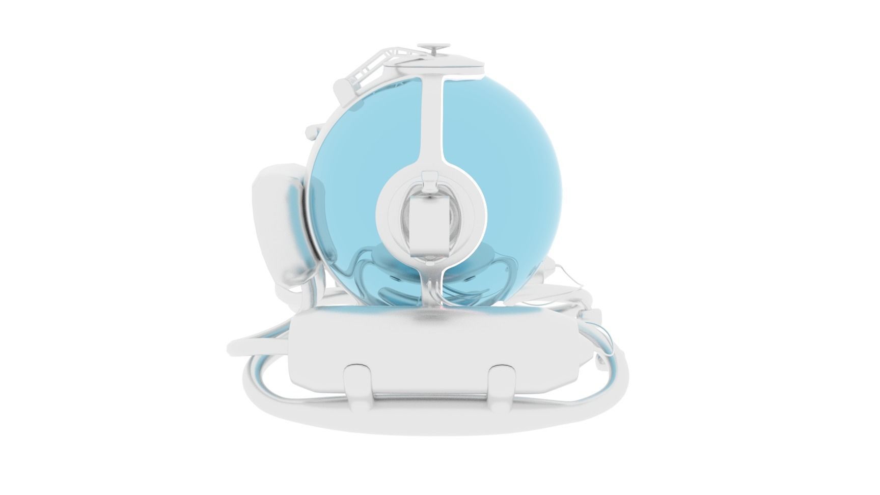 submarine Low-poly 3D model_6