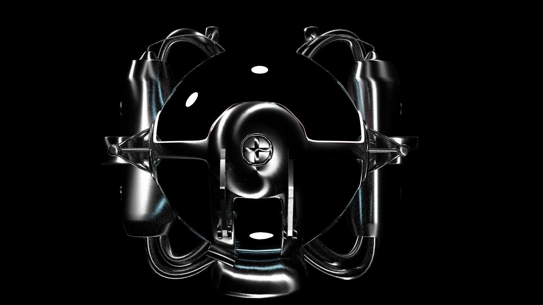 submarine Low-poly 3D model_14