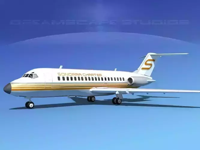 Douglas DC-9-20 Sonorra Air Charter 3D model