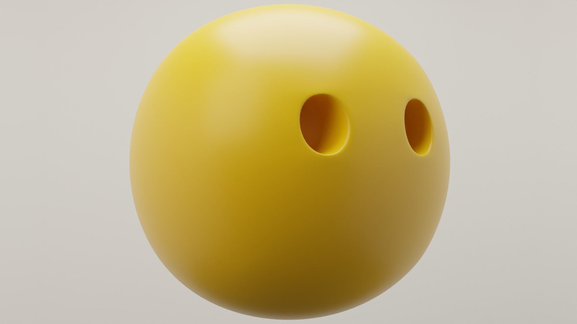 Blank Face Emoji 3D model_1