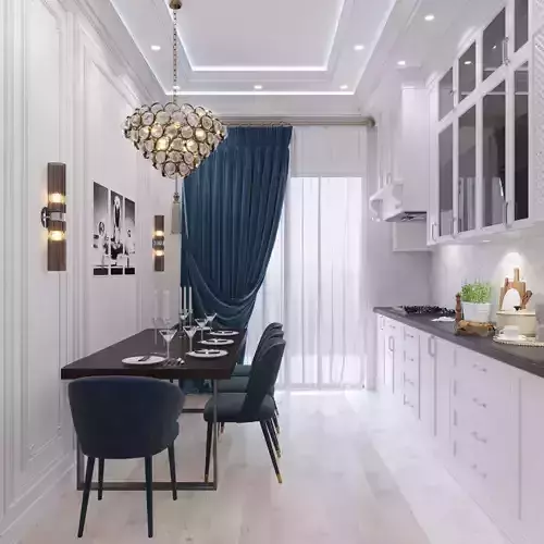 Neoclassical Kitchen Interior
