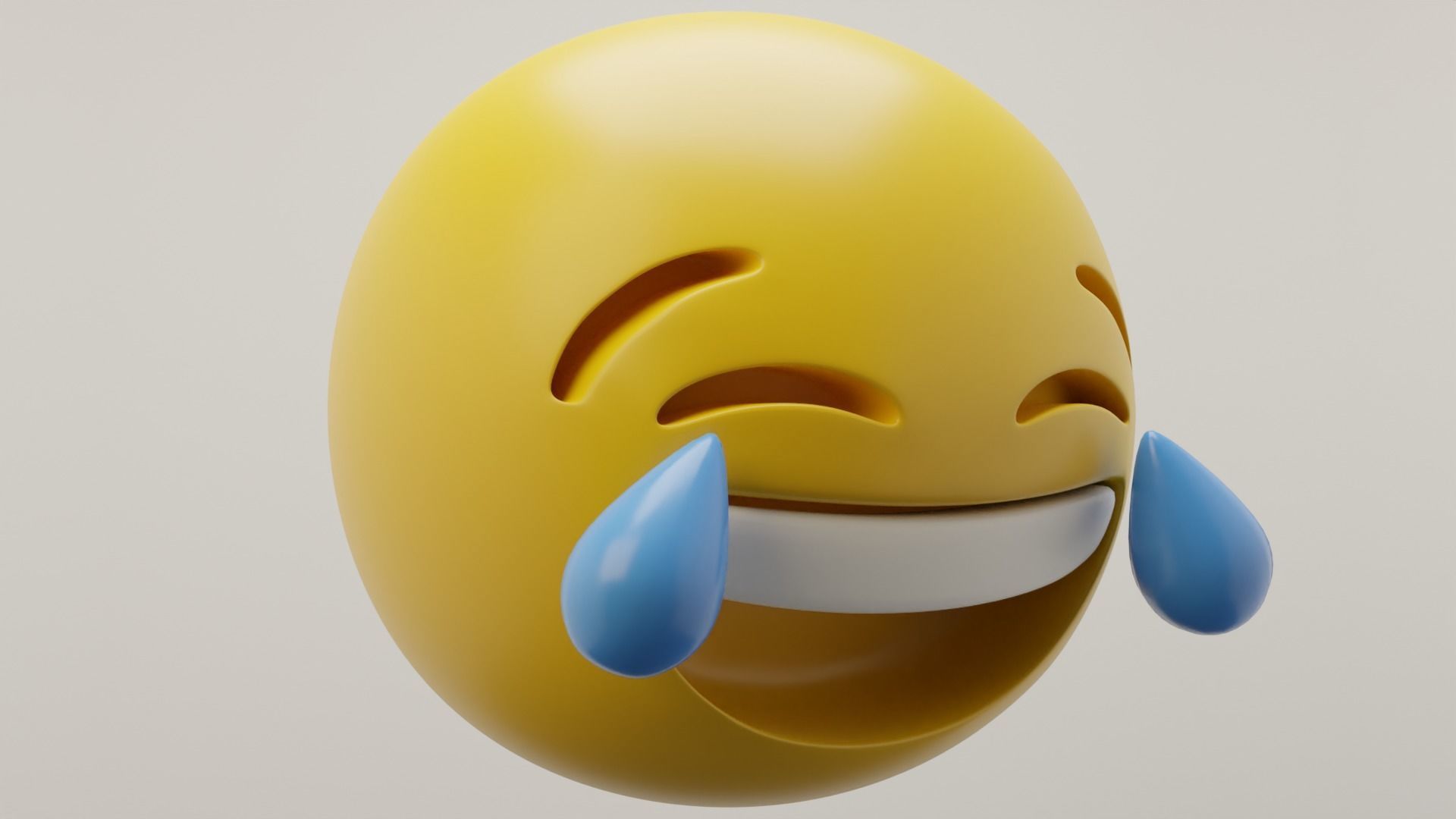 Laughing Crying Emoji 3D model_1
