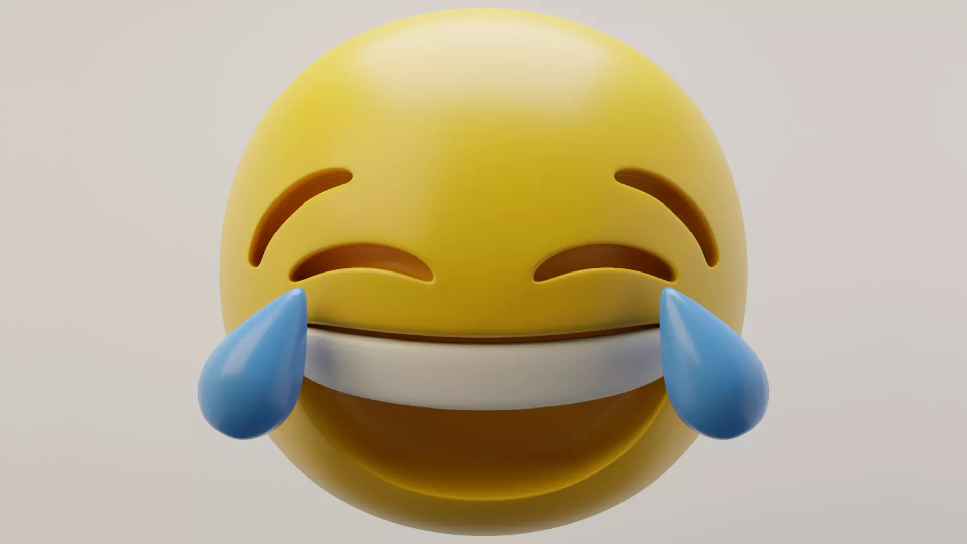 Laughing Crying Emoji 3D model_0