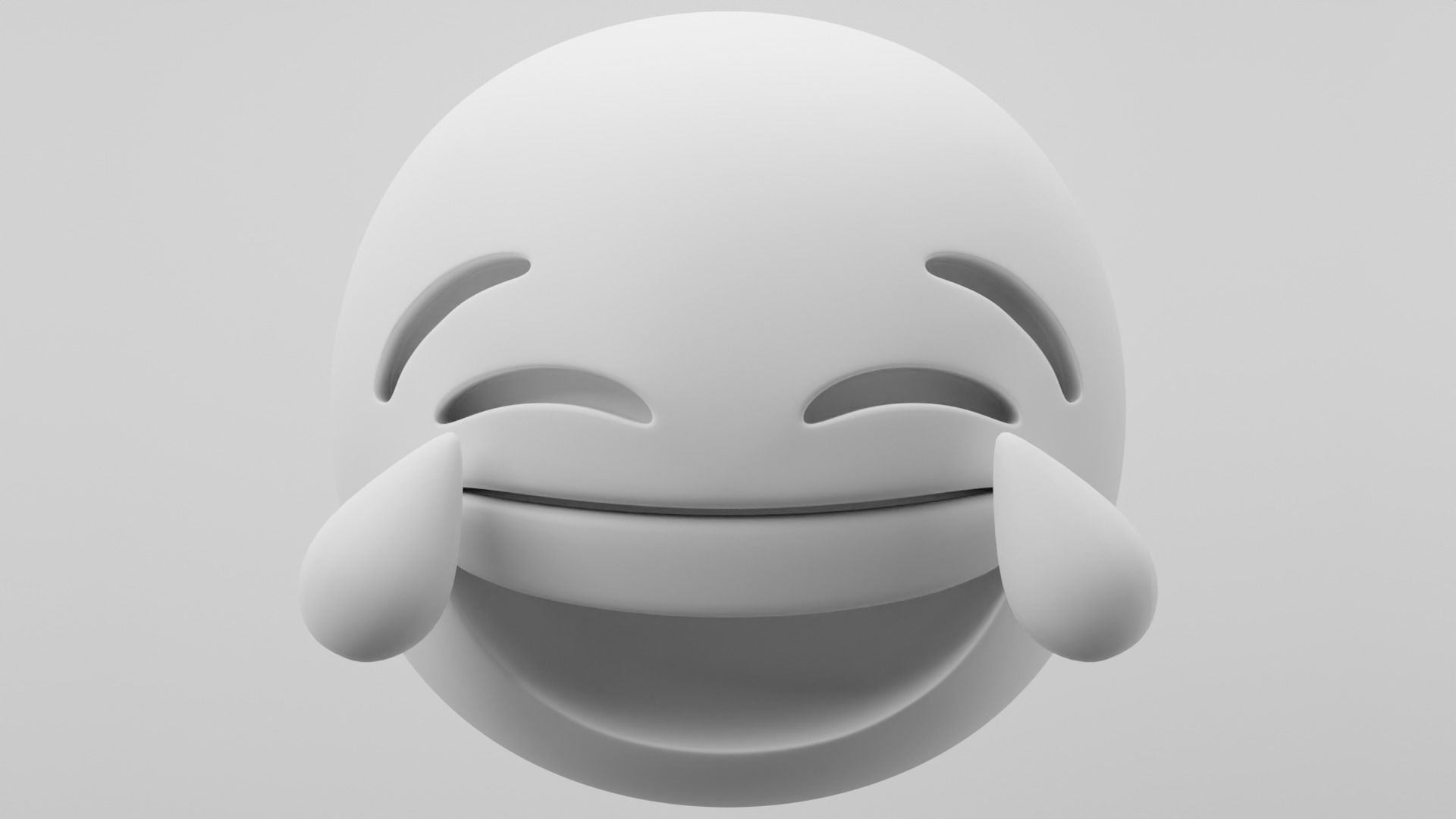 Laughing Crying Emoji 3D model_2