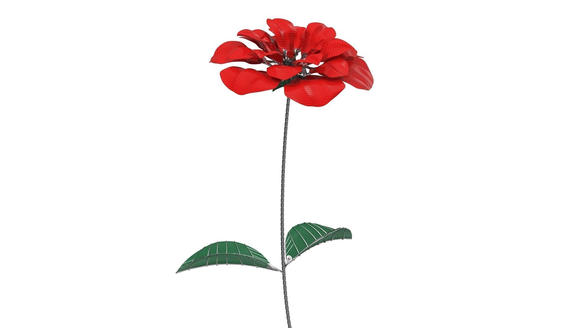 Mechanical Rose 3D model_2