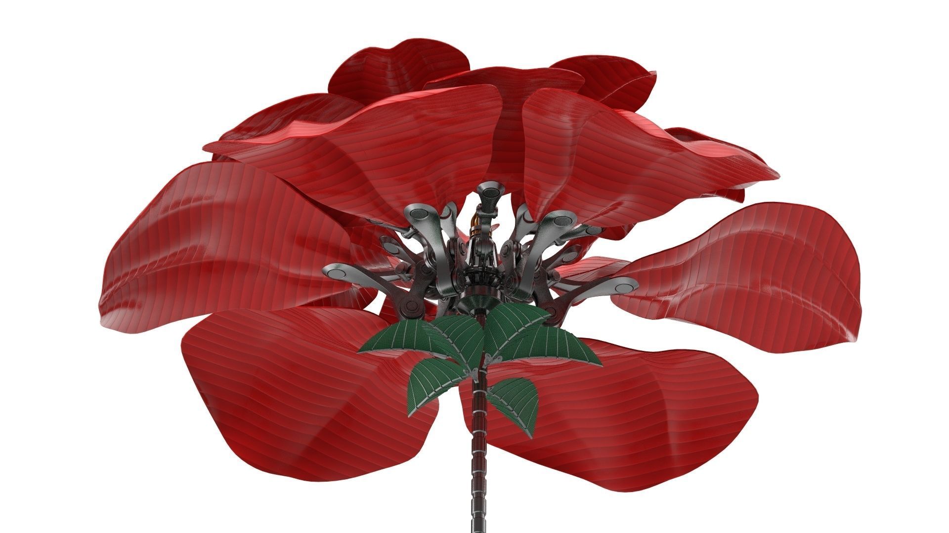 Mechanical Rose 3D model_6