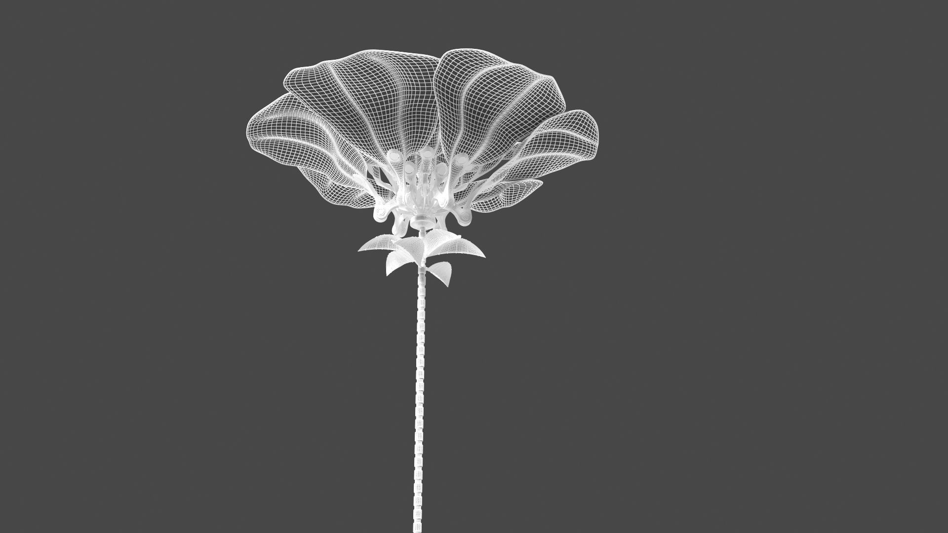 Mechanical Rose 3D model_24