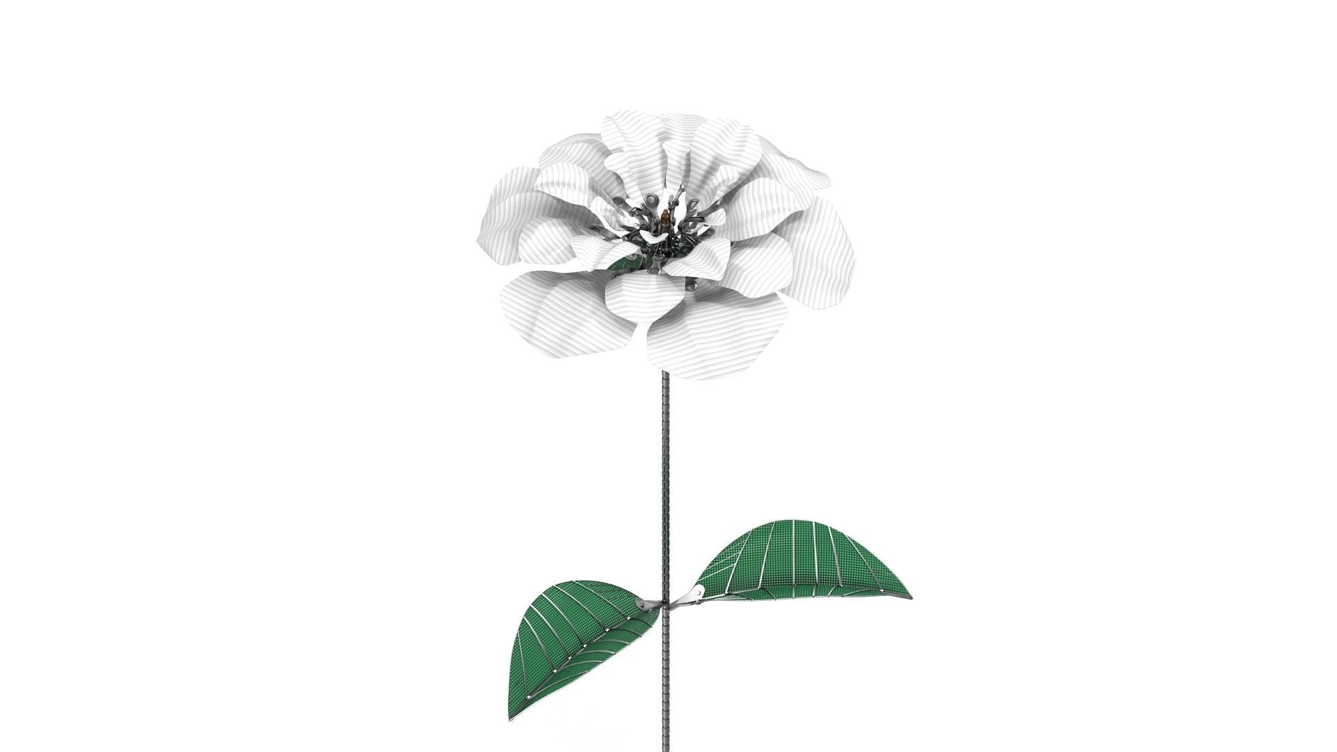 Mechanical Rose 3D model_11