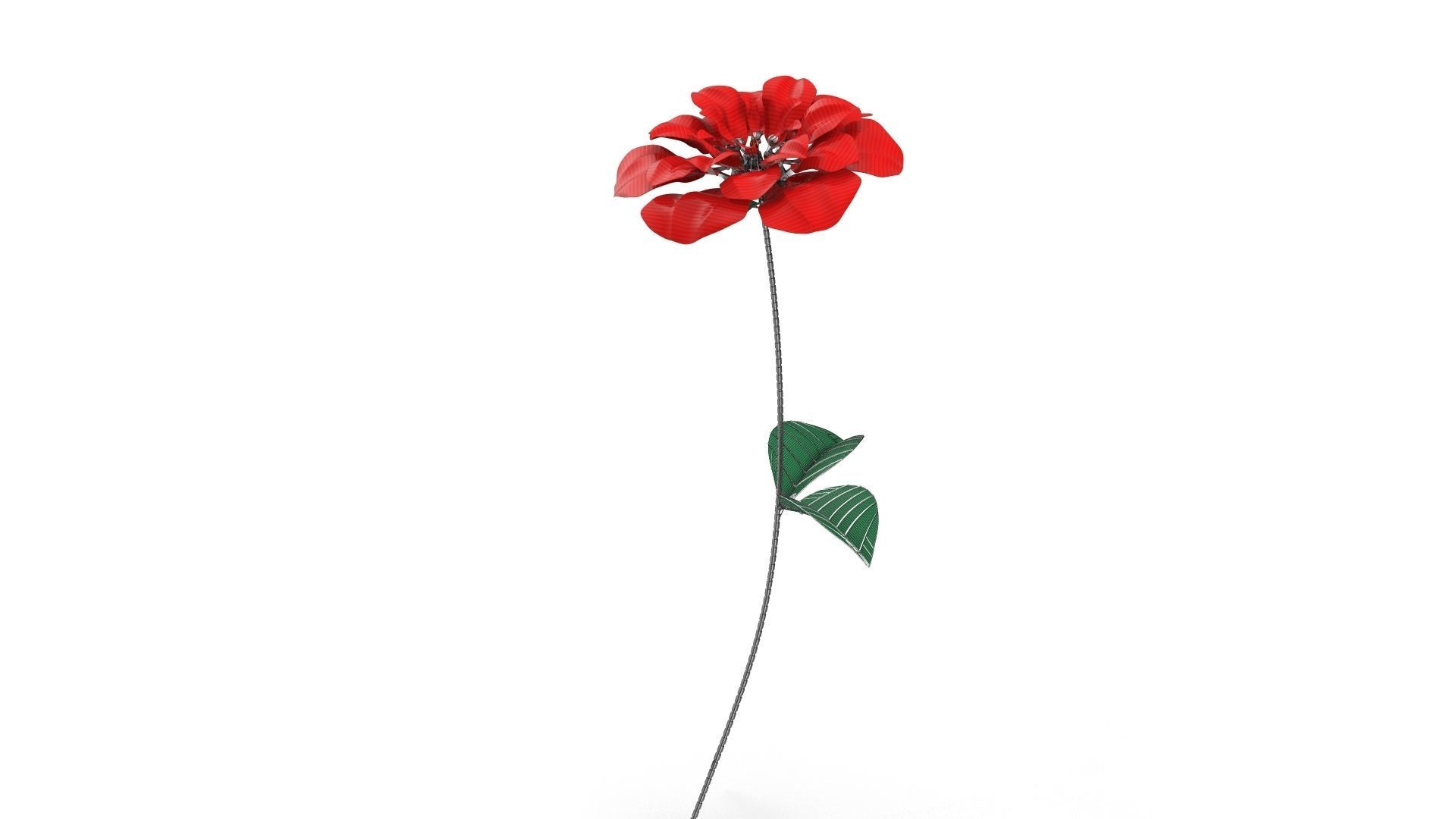 Mechanical Rose 3D model_3