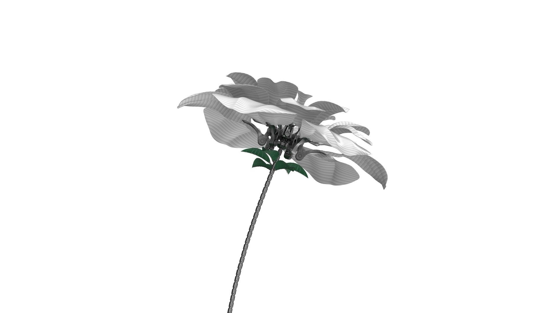 Mechanical Rose 3D model_14