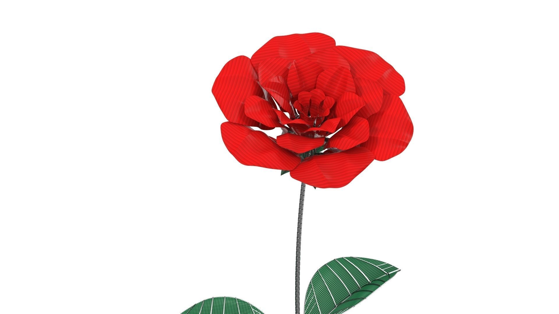 Mechanical Rose 3D model_4