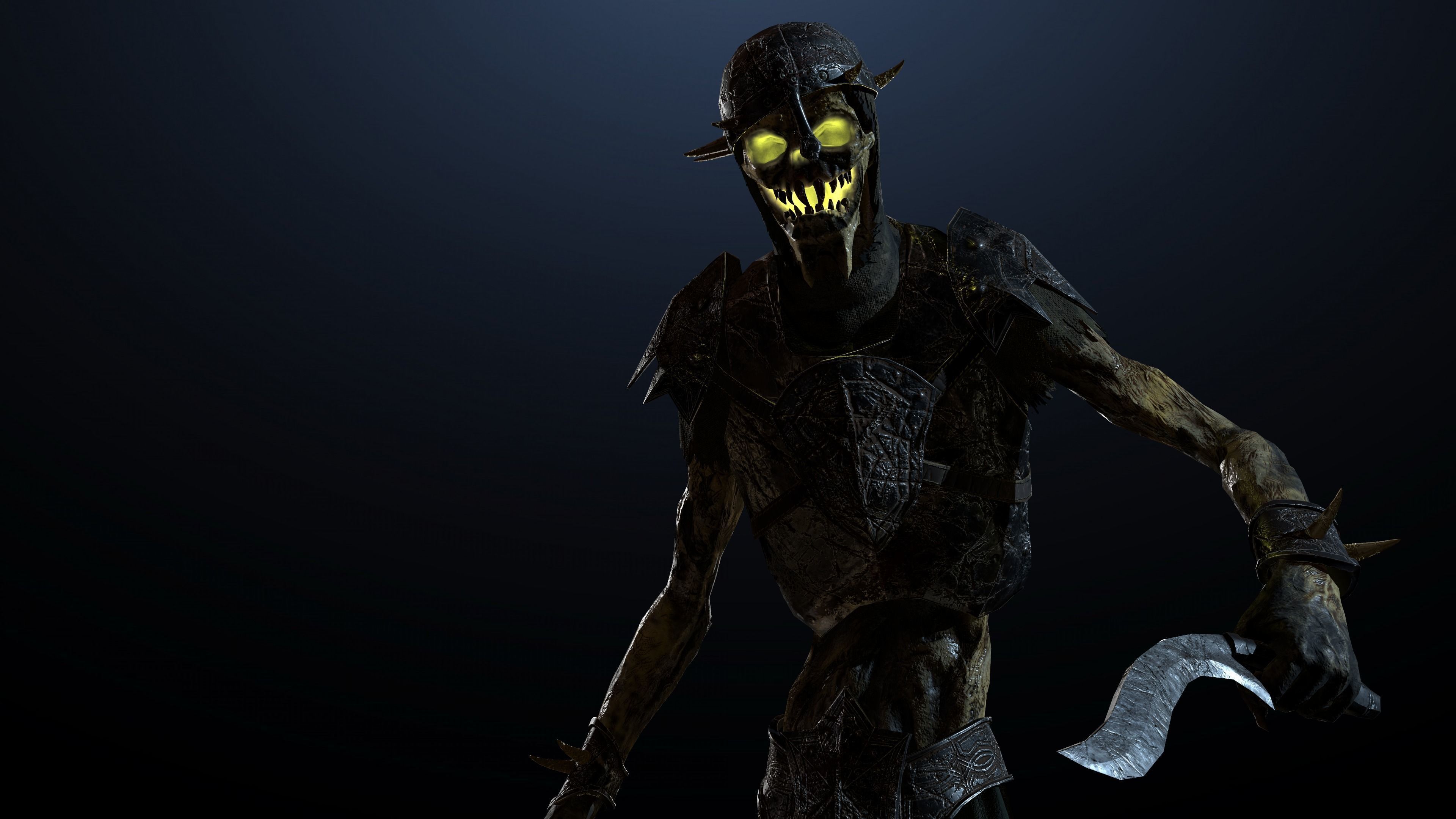 Skeleton-soldier 2 RIGGED Low-poly 3D model_13