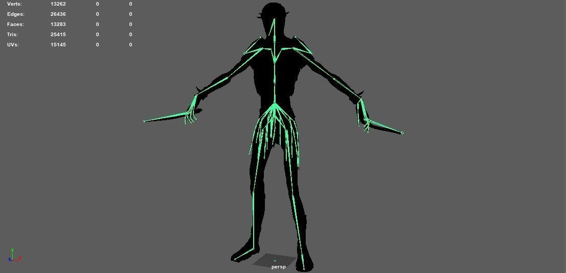 Skeleton-soldier 2 RIGGED Low-poly 3D model_14