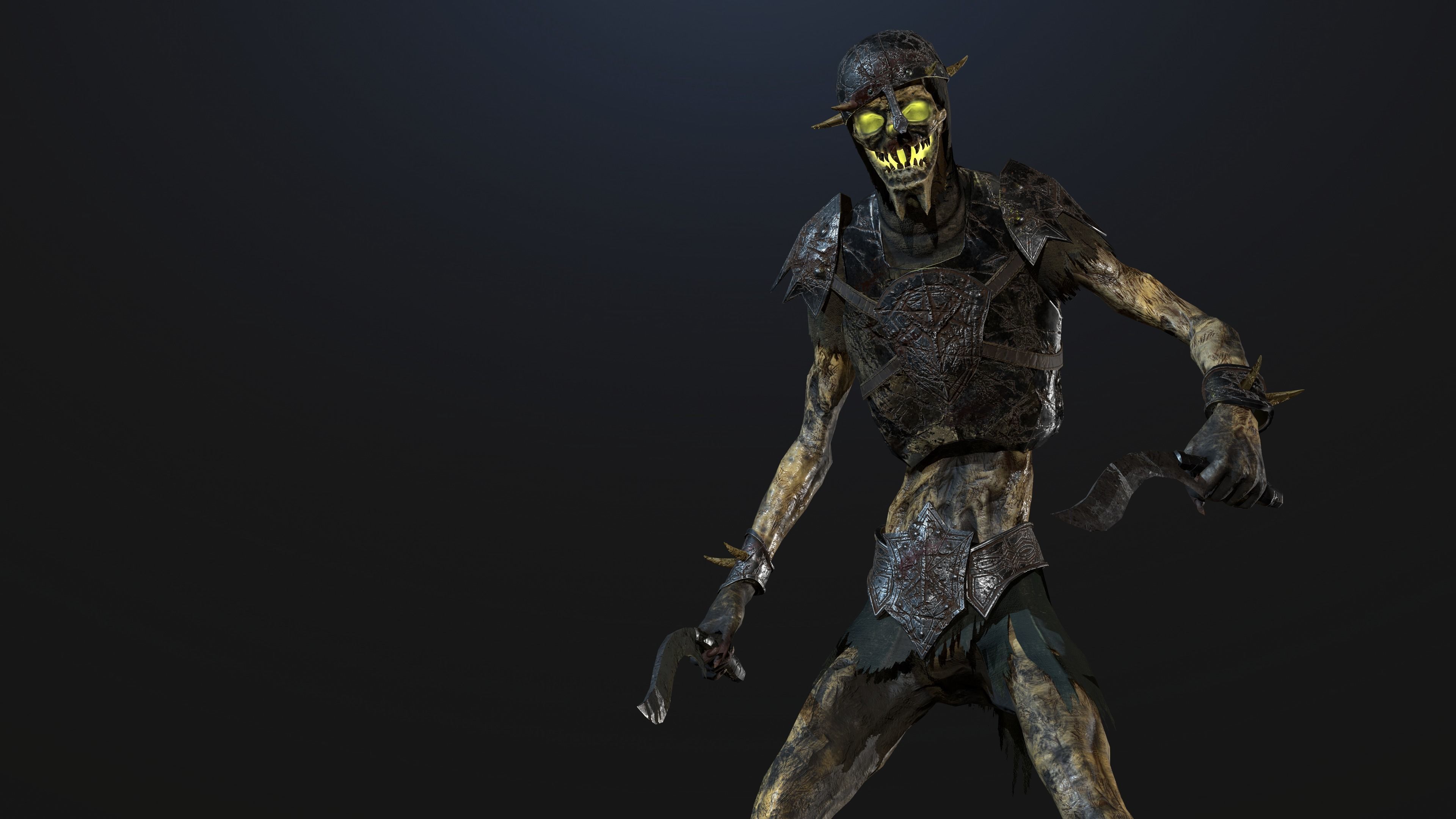 Skeleton-soldier 2 RIGGED Low-poly 3D model_12