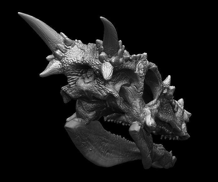 Dracorex Skull 3D model_4