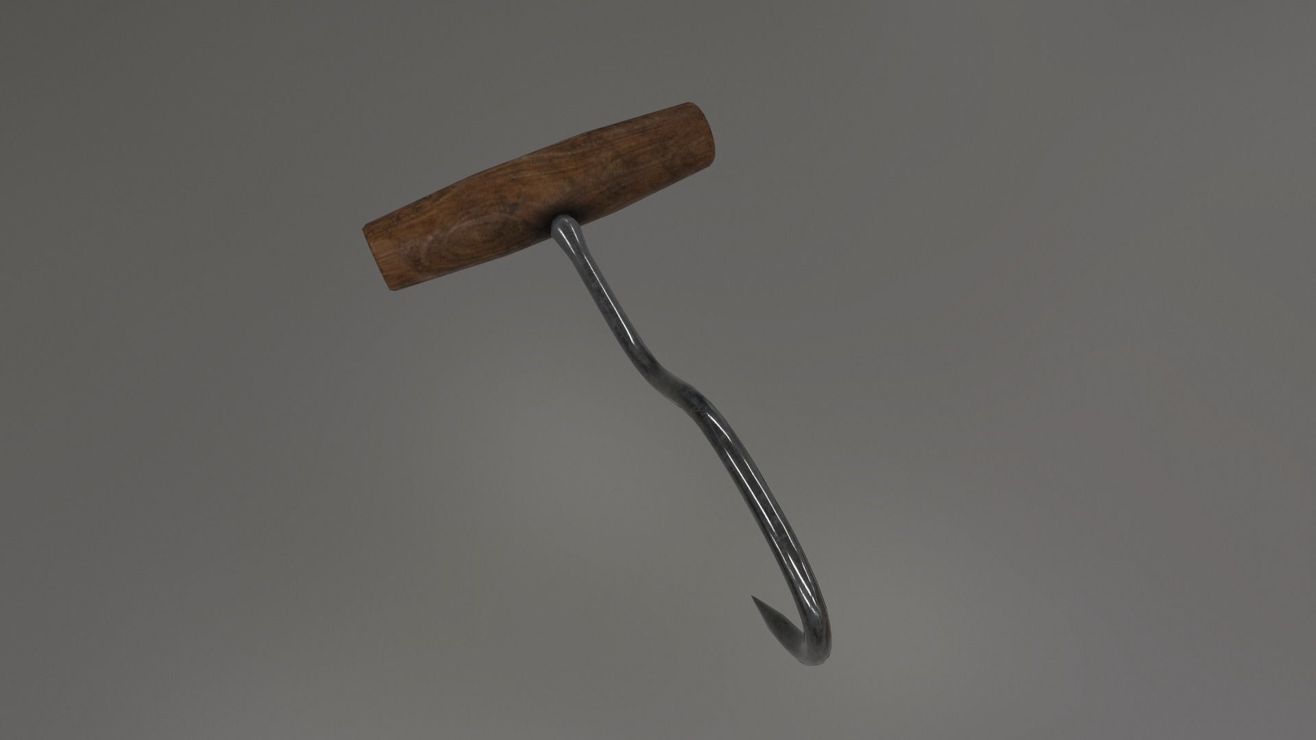 Deboning Hook Low-poly 3D model_16
