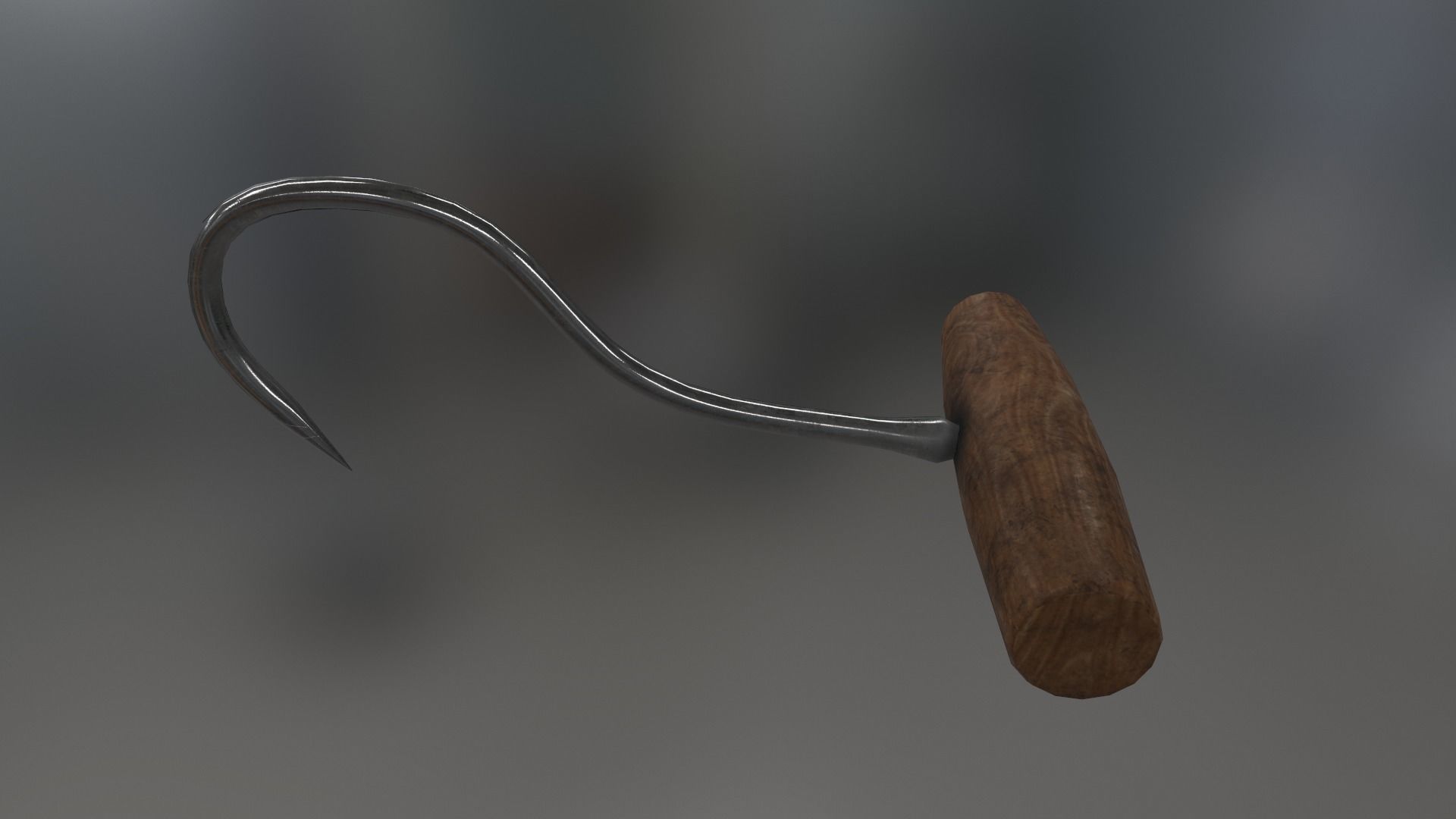 Deboning Hook Low-poly 3D model_14