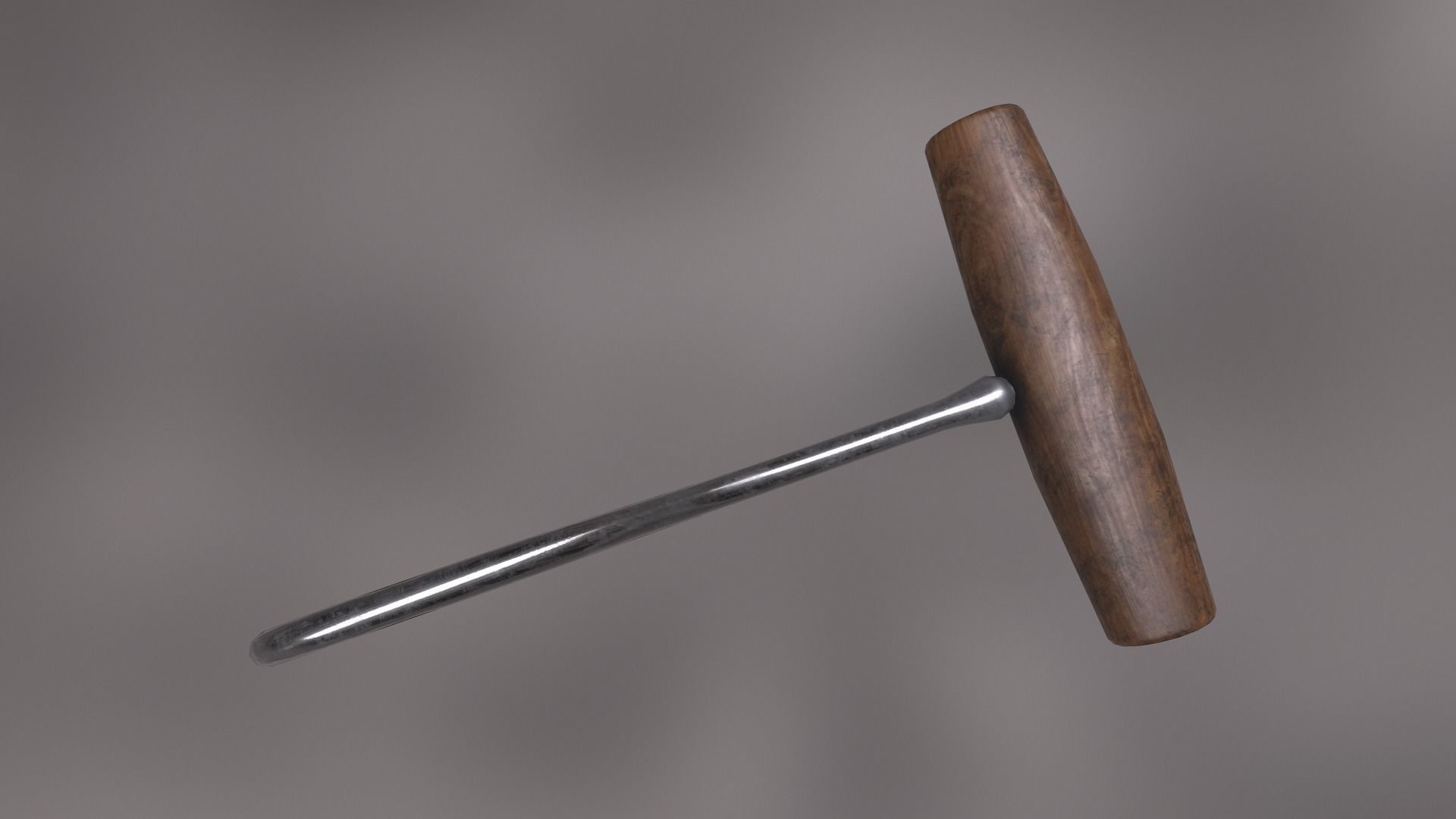 Deboning Hook Low-poly 3D model_4