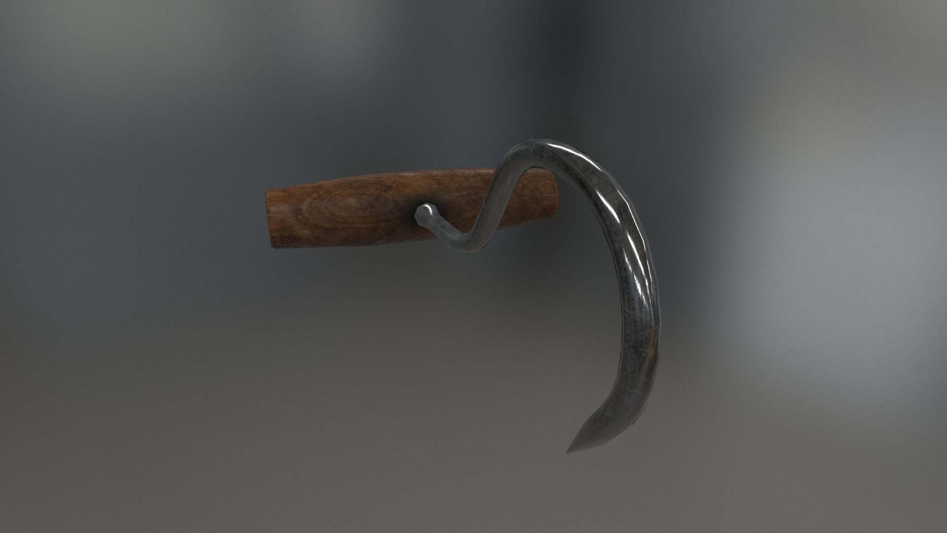 Deboning Hook Low-poly 3D model_15