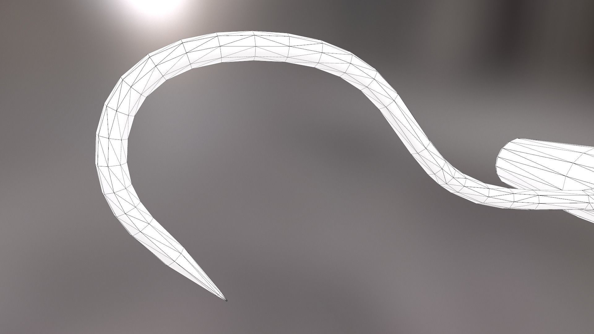 Deboning Hook Low-poly 3D model_36