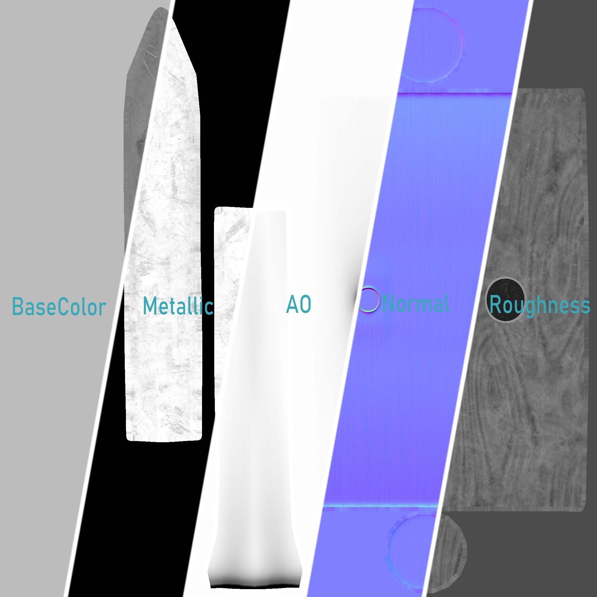 Deboning Hook Low-poly 3D model_37