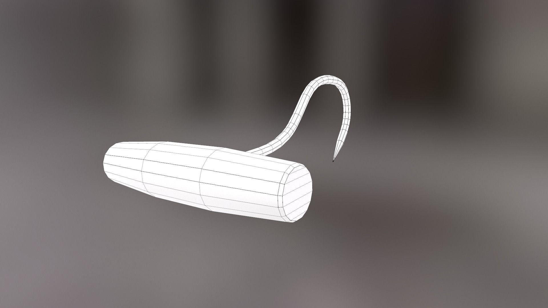 Deboning Hook Low-poly 3D model_26