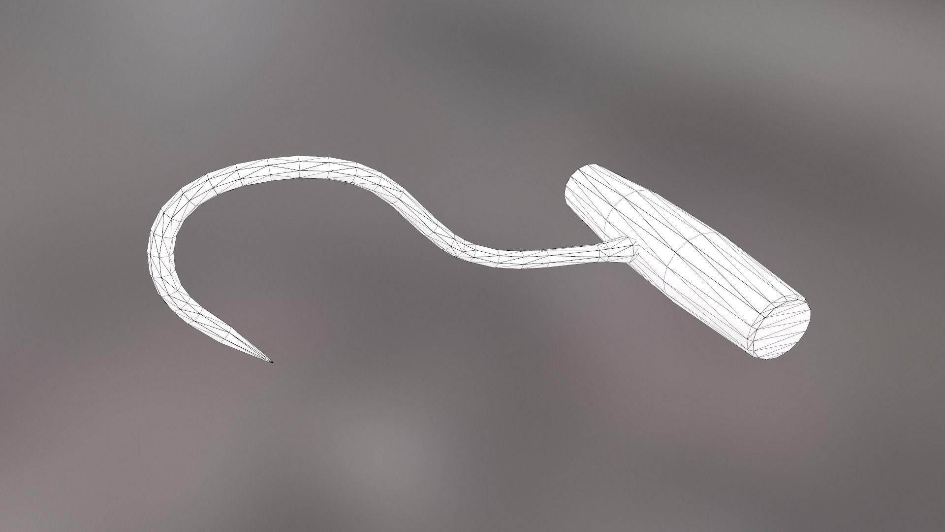 Deboning Hook Low-poly 3D model_34