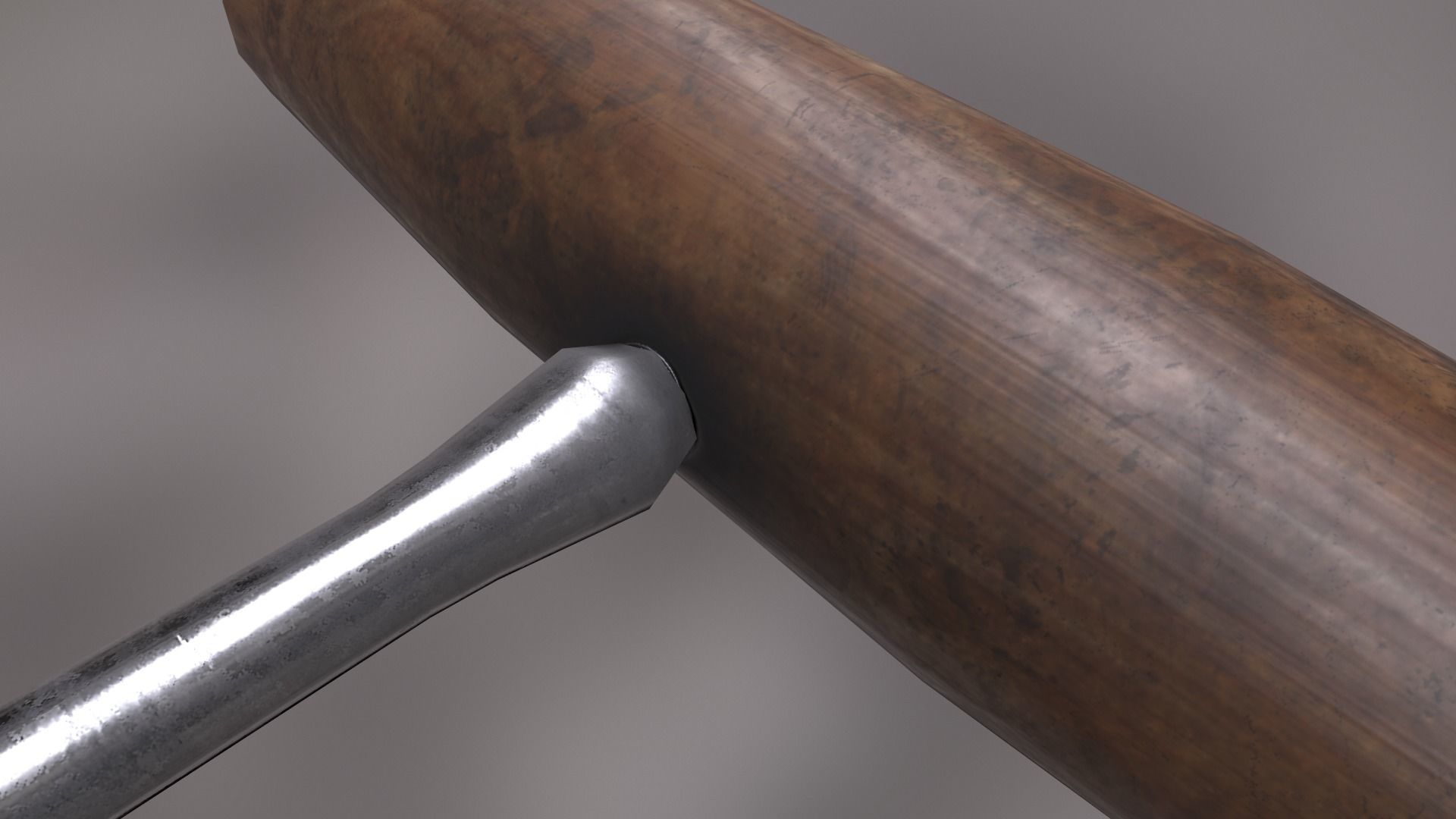 Deboning Hook Low-poly 3D model_9