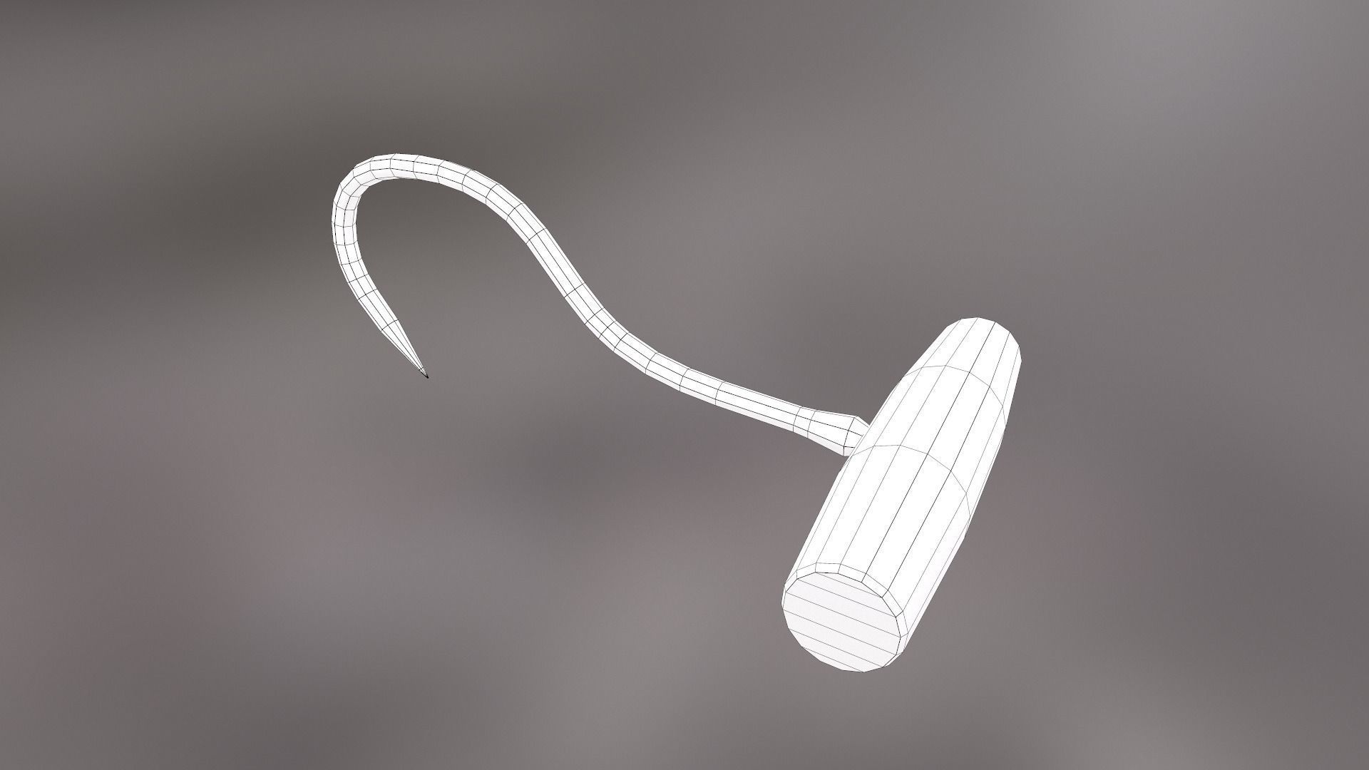Deboning Hook Low-poly 3D model_24