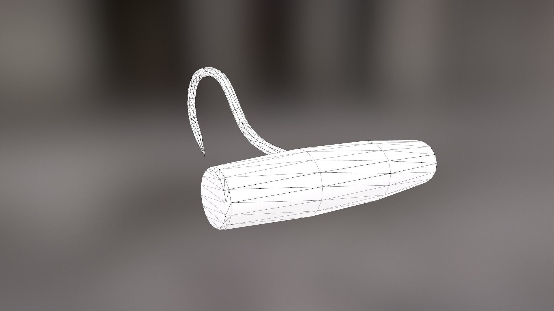 Deboning Hook Low-poly 3D model_35