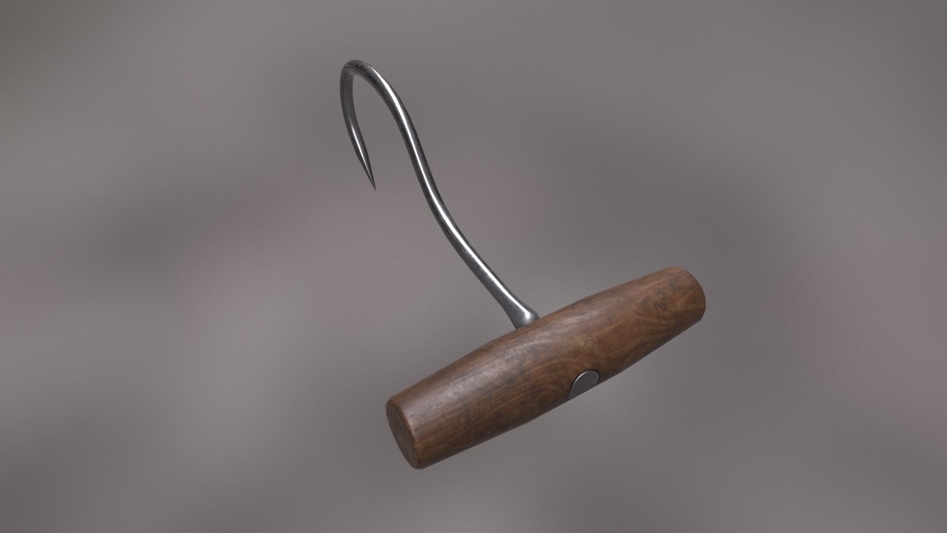Deboning Hook Low-poly 3D model_0