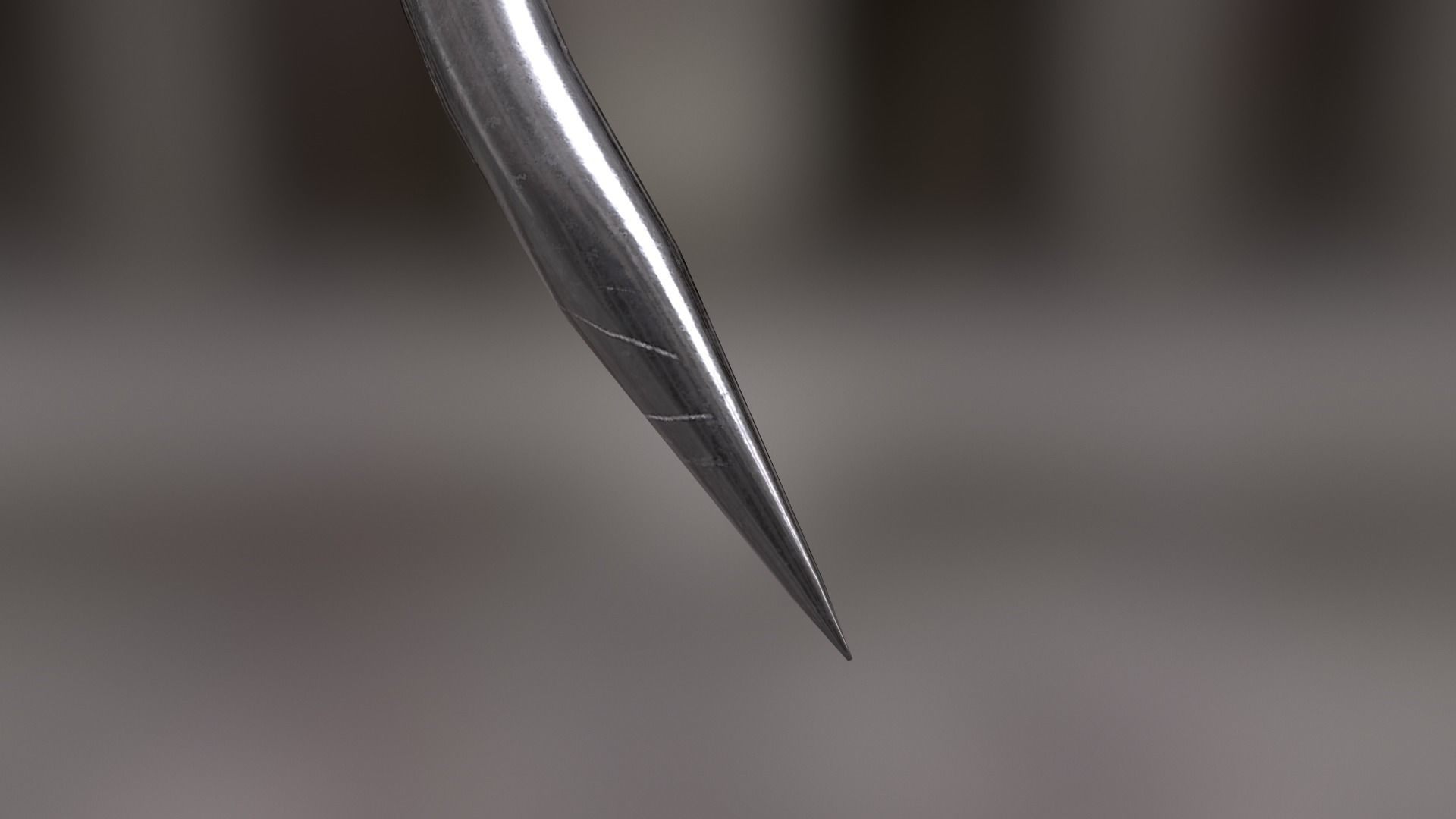 Deboning Hook Low-poly 3D model_11