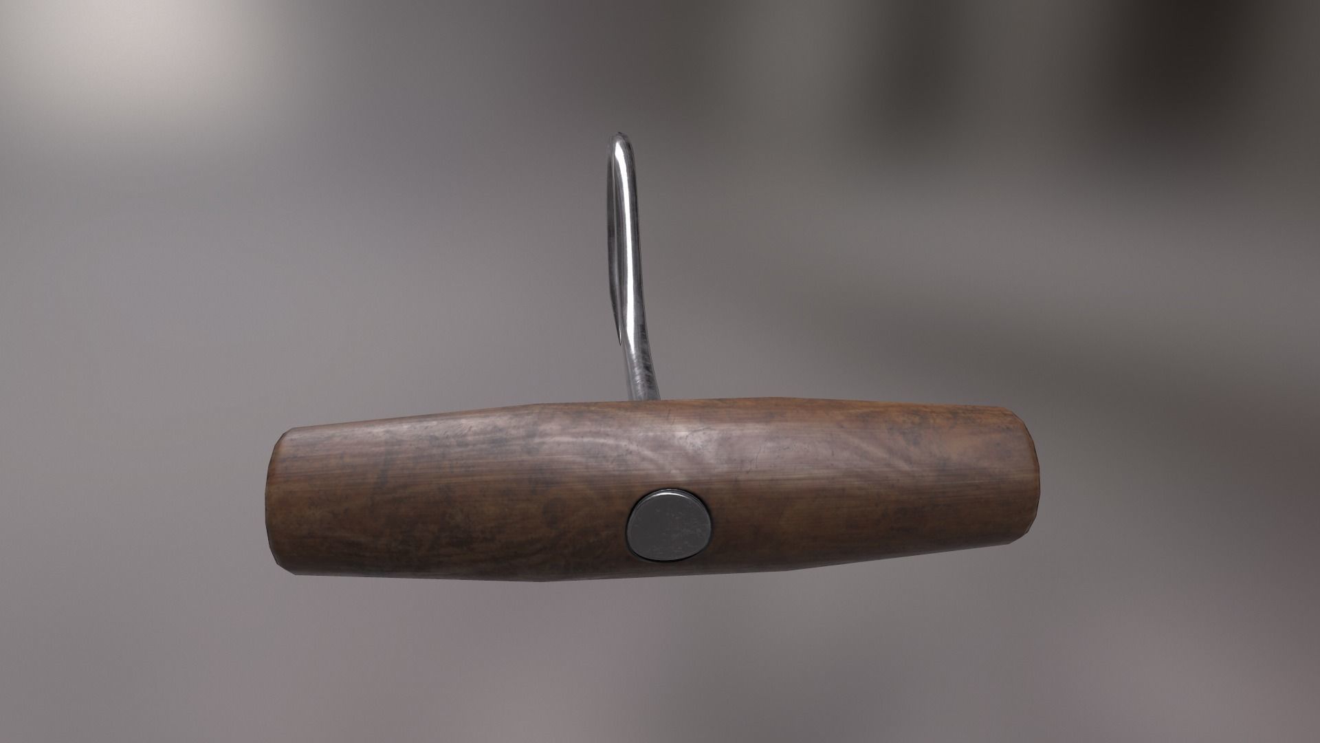 Deboning Hook Low-poly 3D model_2