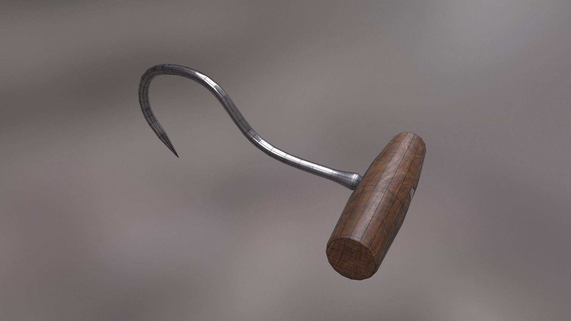 Deboning Hook Low-poly 3D model_18