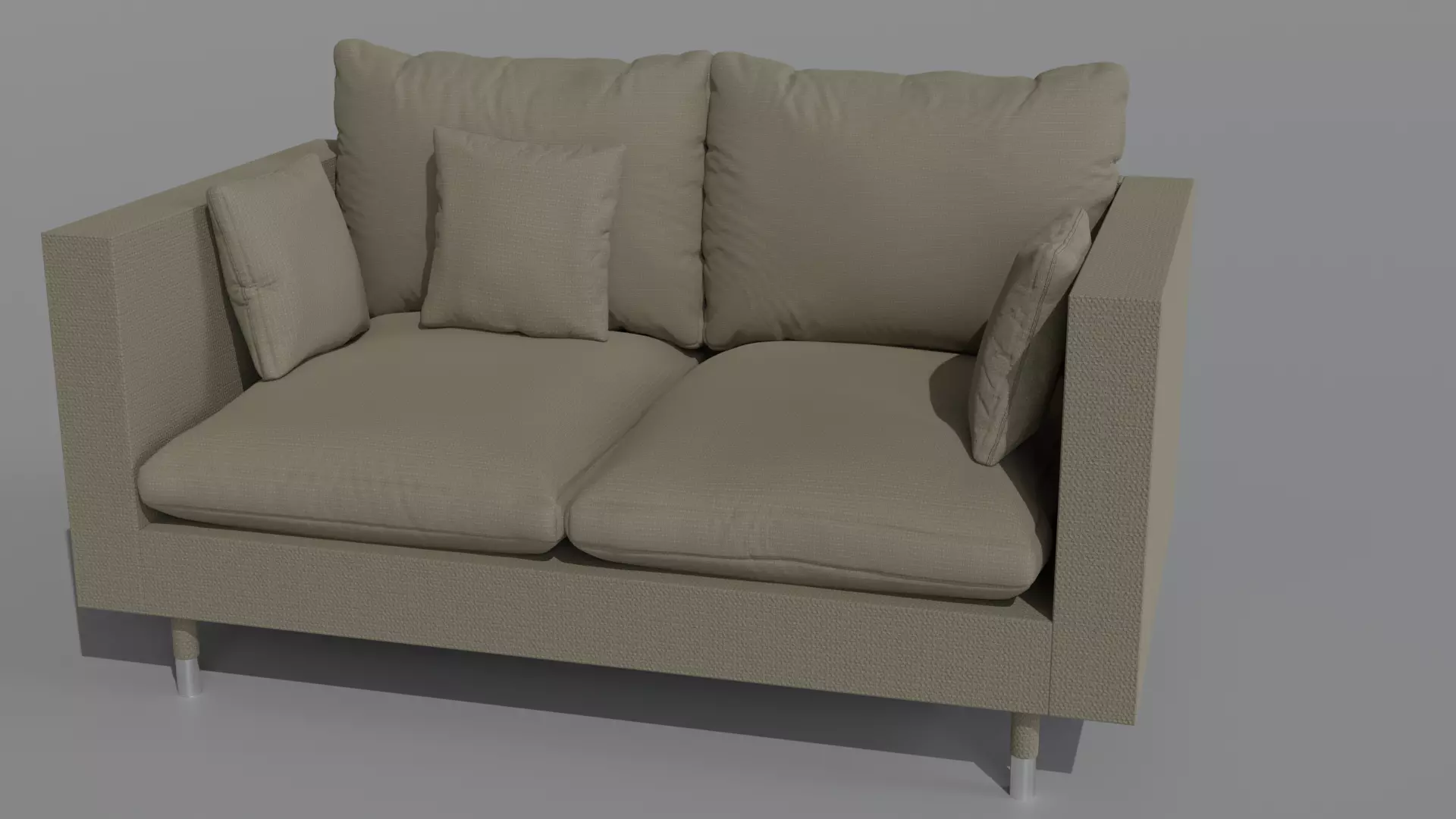 Couch - 2 seats 3D model