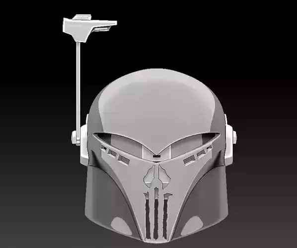 3d printable NightShade Mandalorian Helmet Sabine Wren Punisher 3D print model