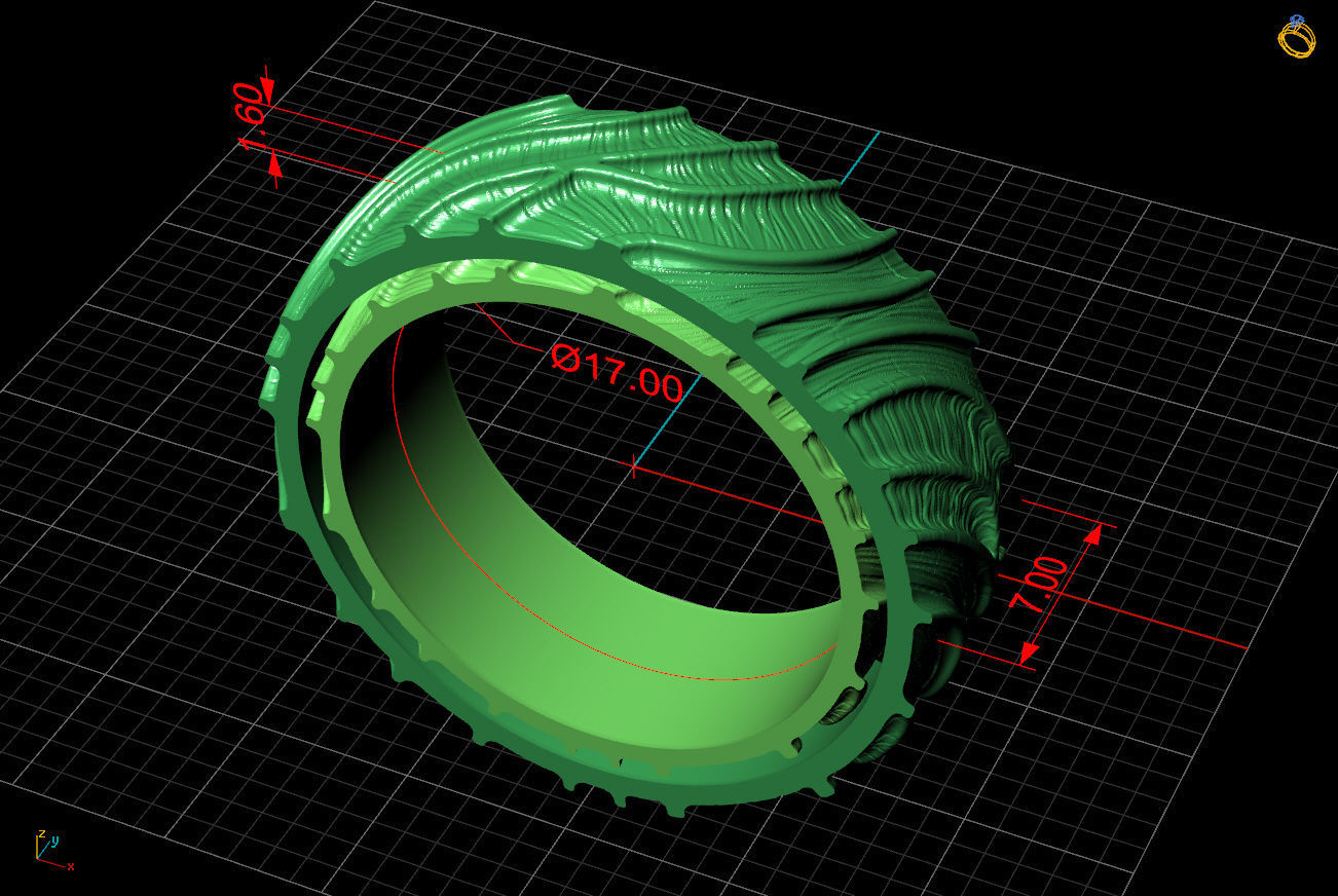 ring with sides 17-20 3D print model_10