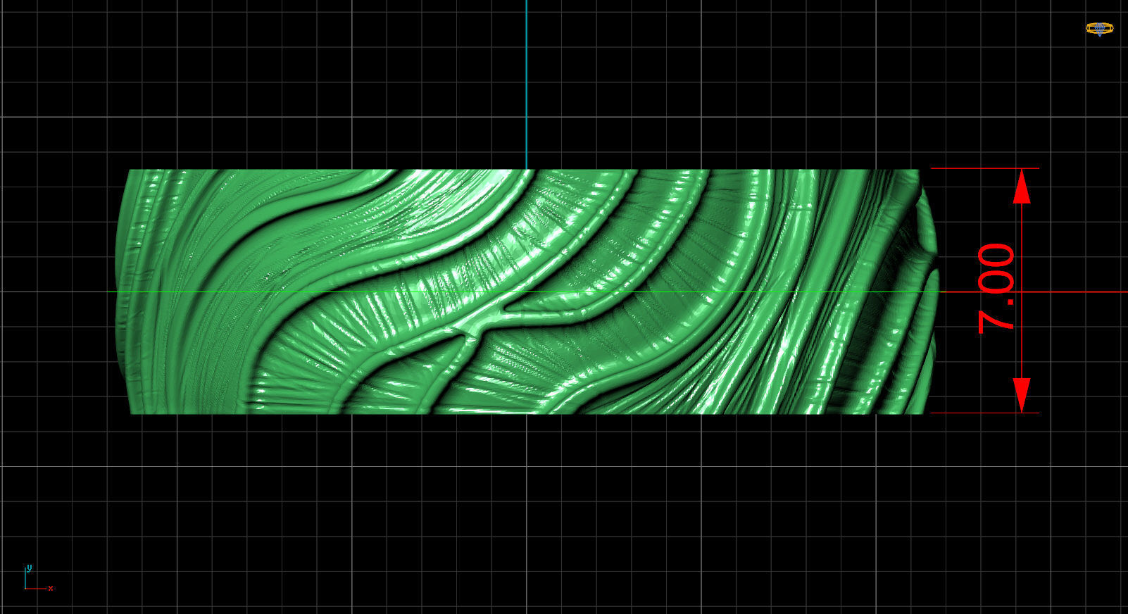 ring with sides 17-20 3D print model_1